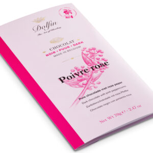 Tablette Chocolat noir au Poivre roseDOLFIN Tablette Chocolat noir au Poivre rose