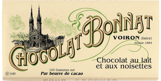 BONNAT Tablette Chocolat au lait et aux Noisettes