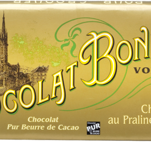 Tablette Chocolat lait au praliné amandesBONNAT, Tablette Chocolat au lait praliné amandes