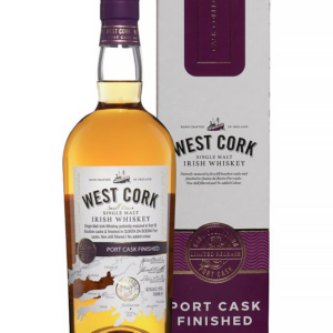 WEST CORK Port Cask Finished single malt whisky 43%West Cork Port Cask finished, single malt whisky Irlande