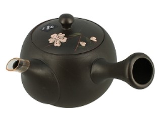 Théière TOKONAME brune fleur blanche 24cl – Image 2