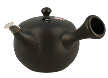 Théière TOKONAME brune fleur blanche 24cl