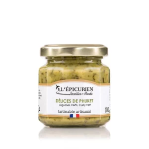 Délices de Phuket Légumes Verts, Curry Vert, tartinableL'ÉPICURIEN, Délices de Phuket, légumes verts curry vert, tartinable