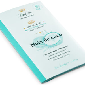 Tablette Chocolat noir et Noix de cocoDOLFIN Tablette Chocolat noir et Noix de coco