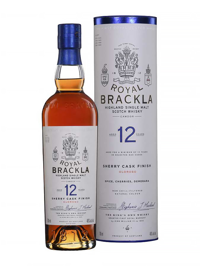 ROYAL BRACKLA 12 ans Oloroso Sherry cask finish 46%
