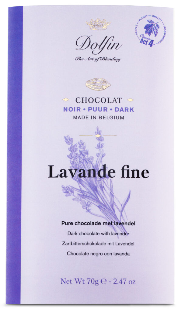DOLFIN, Tablette Chocolat noir et Lavande fine