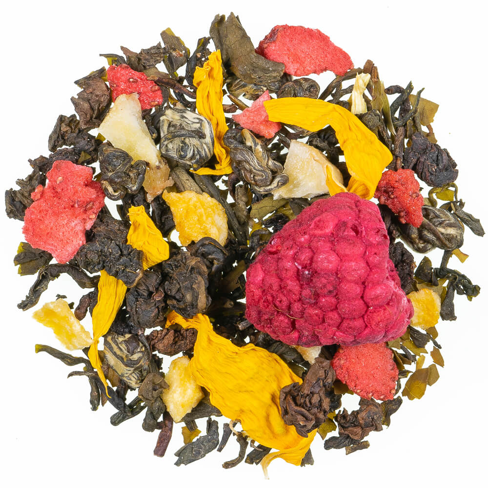 Abricot Banane, thé vert en vrac