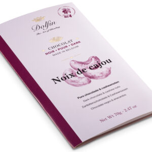 Tablette Chocolat noir et Noix de cajouDOLFIN Tablette Chocolat noir et Noix de cajou