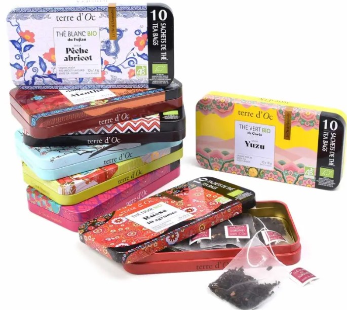 Fleurs de Jasmin thé vert Bio, boite de 10 sachets – Image 3