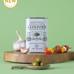 Huile d'Olive à l'Ail de FranceA L'OLIVIER Huile d’Olive à l’Ail de France