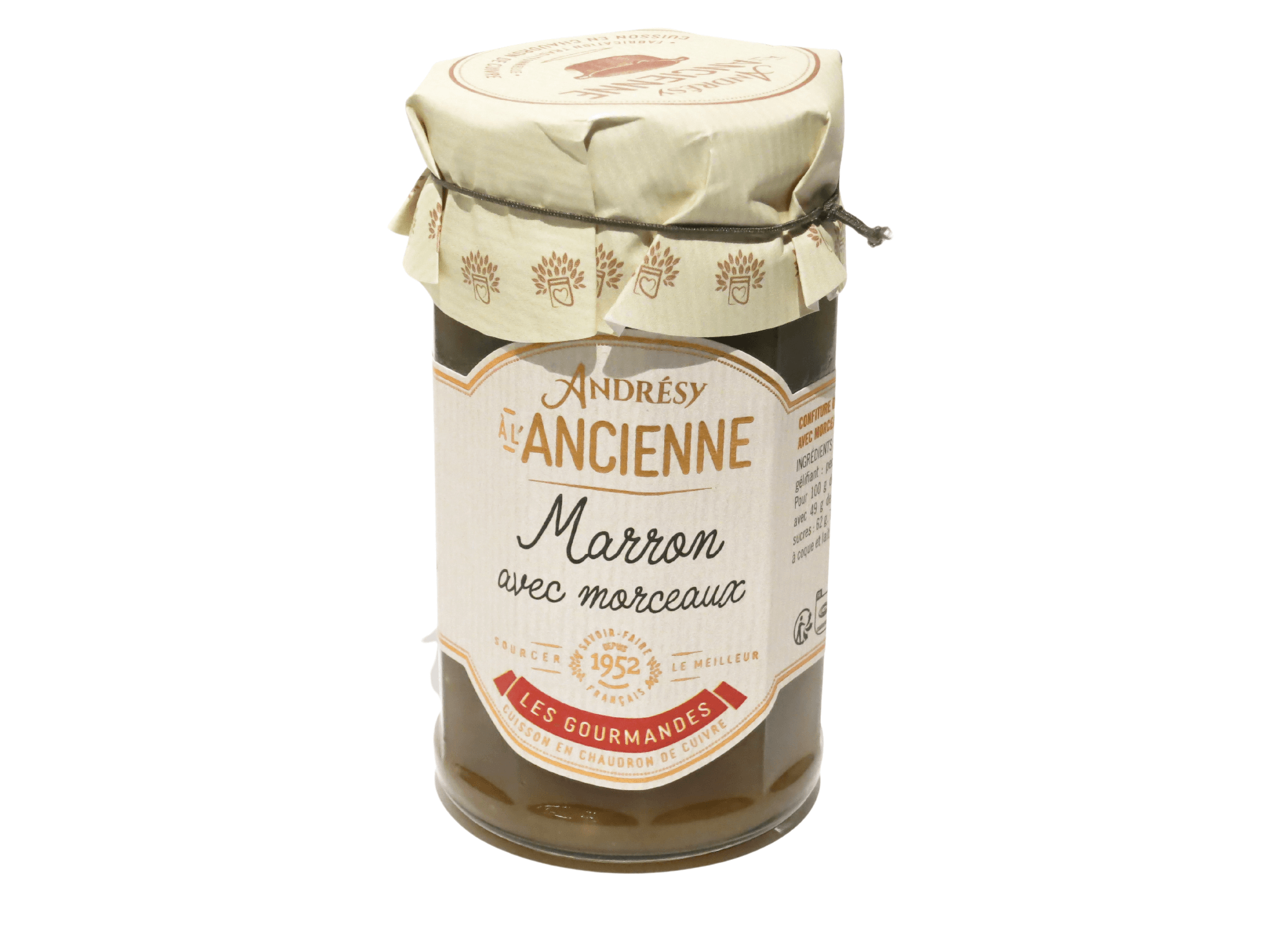 ANDRÉSY à l'Ancienne, confiture de marron avec morceaux