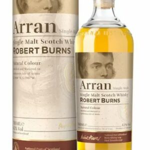 ARRAN Robert Burns Malt whisky 43%Arran Robert Burns, single malt whisky Ecosse, 43%