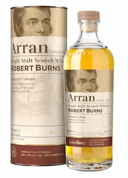 Arran Robert Burns, single malt whisky Ecosse, 43%