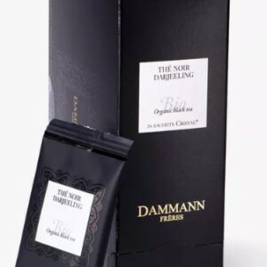 Darjeeling thé noir Bio, boîte 24 sachetsDAMMANN, Darjeeling thé noir Bio, boîte 24 sachets