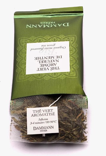 Menthe thé vert Bio, boîte 24 sachets – Image 2