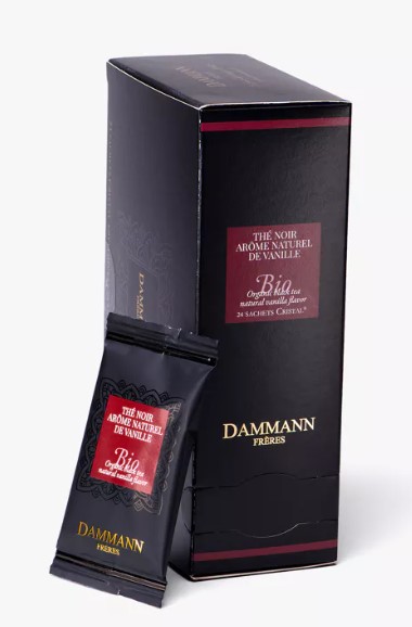 Vanille thé noir Bio, boîte 24 sachets
