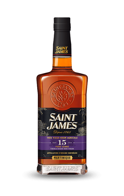 SAINT JAMES très vieux rhum agricole 15 ans, 43%
