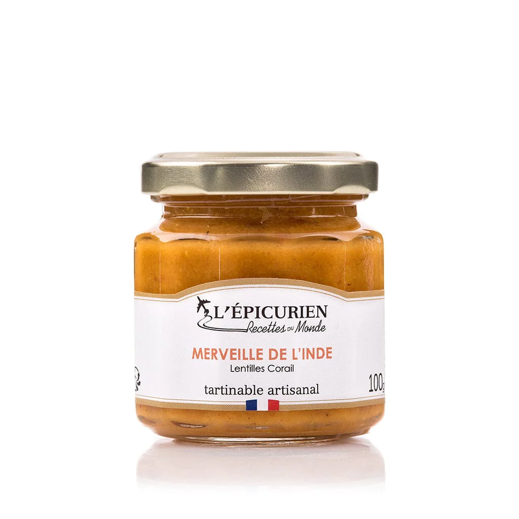 L'ÉPICURIEN, Merveille de l'Inde, lentilles corail tartinable artisanal