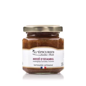Mezzé d'Istambul Aubergines, Tomates, Poivrons, tartinableL'ÉPICURIEN, Mezzé d'Istambul, tartinable artisanal