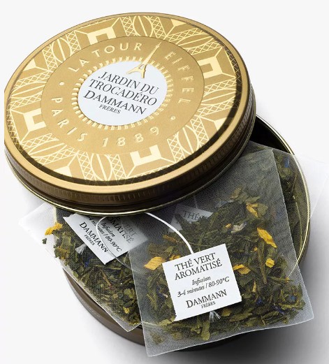 Jardin du Trocadéro, thé vert boîte 6 sachets – Image 2