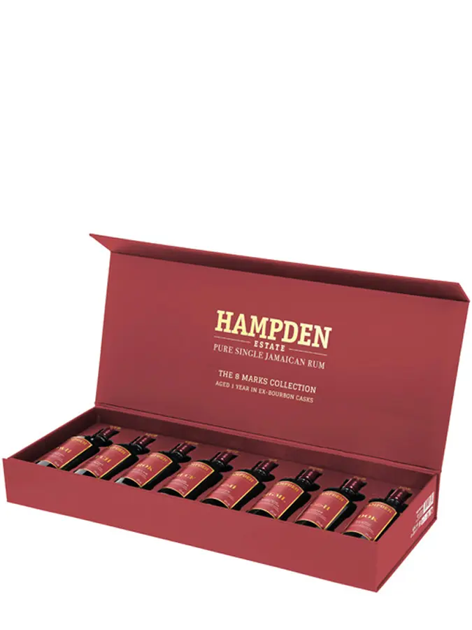 HAMPDEN Coffret 8 marks Collection 1an, Rhum 52%