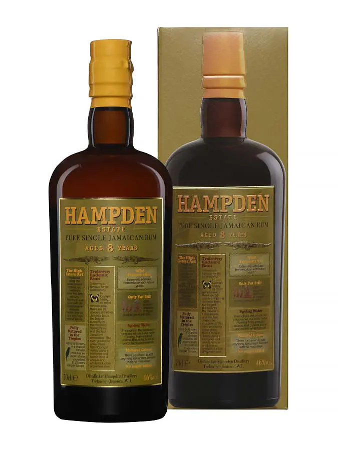 HAMPDEN 8 ans, Rhum 46%