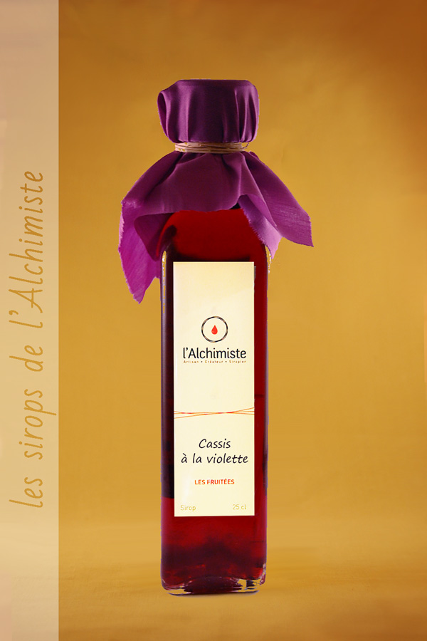 L'ALCHIMISTE, Sirop cassis à la violette