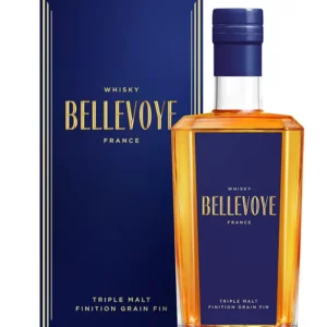 BELLEVOYE Bleu, finition Grain Fin, whisky 40%, FranceBELLEVOYE Bleu whisky triple malt finition grain fin