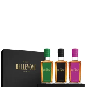 BELLEVOYE, Coffret noir Prestige, blended whisky 43% FranceBELLEVOYE coffret noir prestige whisky français