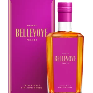 BELLEVOYE Prune, finition Prune, whisky 43%, FranceBELLEVOYE Prune whisky triple malt finition prune