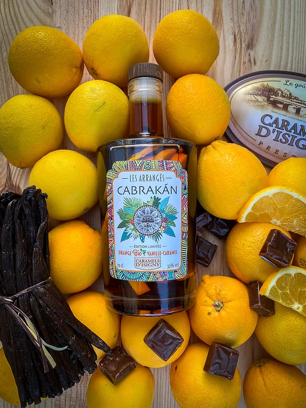 CABRAKAN Orange Bio-Vanille Caramel, rhum arrangé 32% – Image 2