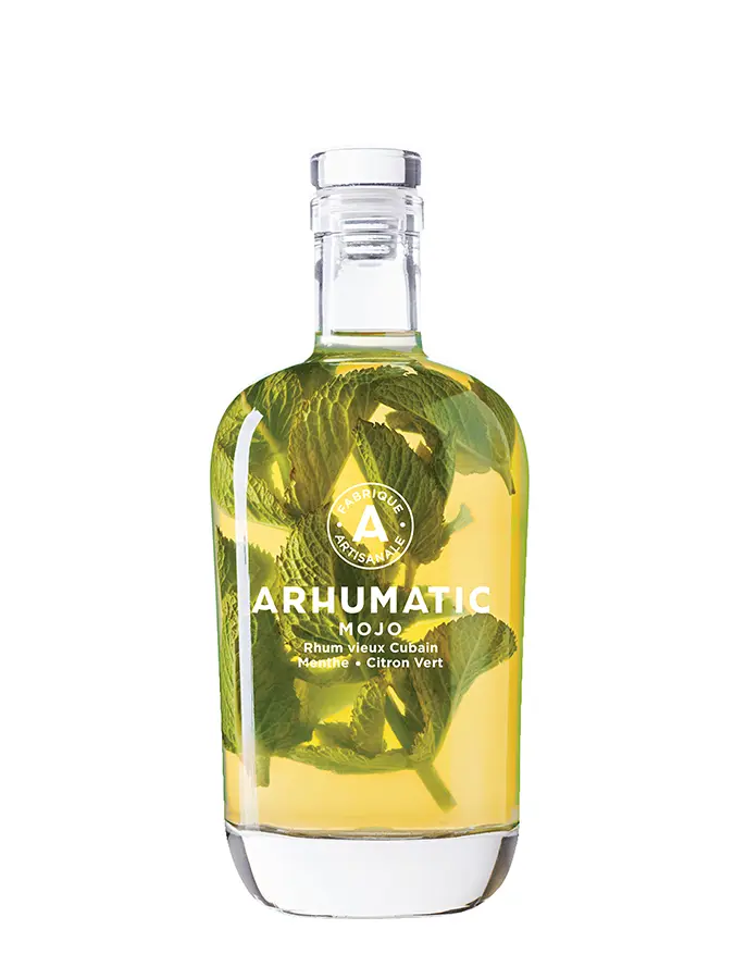 ARHUMATIC MOJO, rhum vieux Cubain - menthe - citron vert, rhum arrangé 26%