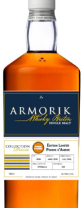 Armorik 4 ans whisky single cask bio, édition limitée Pomme d'Ambre