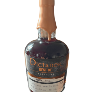DICTADOR 40 years 1977 Of. Altisimo, rhum 45%Dictador-40-years-1977-Of.-Altisimo-Cask-Ex-W078-rhum Colombie