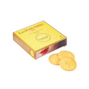 Biscuits sablés aux Pépites de CitronLa Sablésienne, Biscuits sablés aux pépites de citron, étui 100g