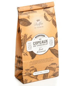 DOLFIN, Copeaux chocolat lait caramel 200g