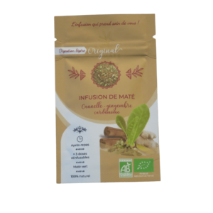 Maté Cannelle Gingembre Cardamome Bio 10gmaté en sachet de 10g